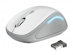 MYSZ TRUST Yvi FX Wireless Mouse - White