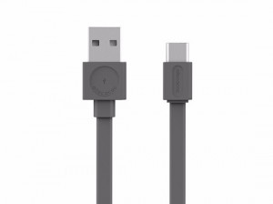 Allocacoc Kabel USBcable Usb-C Flat - Szary