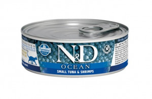 FARMINA N&D Ocean Tuna & Shrimp Adult - mokra karma dla kota - 70 g