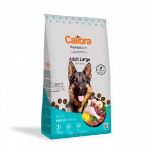CALIBRA Dog Premium Adult Large kurczak - sucha karma dla psa - 12 kg
