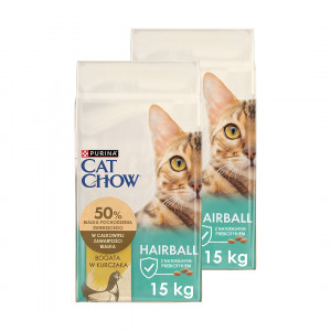PURINA CAT CHOW SPECIAL CARE Hairball Control - karma sucha dla kota - 2x15kg