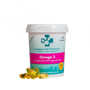 Europen Pet Pharmacy Omega 3,180 tabletek Olej z ryb morskich dla psów
