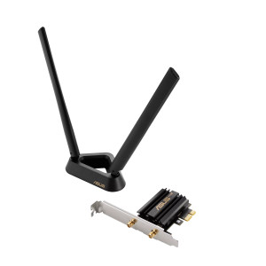 Karta sieciowa Asus PCE-AXE59BT PCI-E WiFi 6E (802.11ax), 6GHz, Bluetooth 5.2, WPA3, OFDMA, MU-MIMO