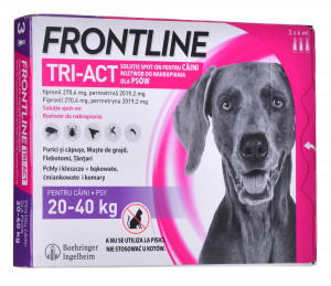 FRONTLINE TRI-ACT M 10-20 KG krople dla psa x3szt