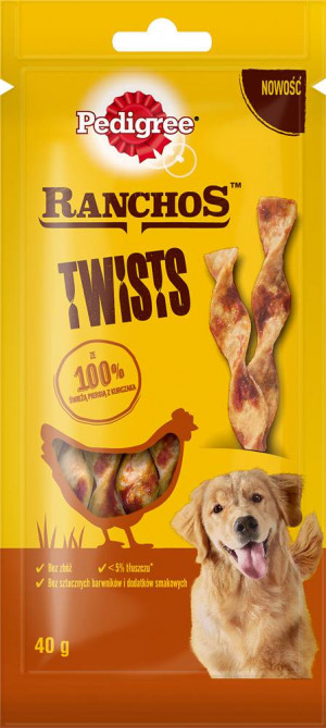 Pedigree Ranchos Twist Kurczak 40g