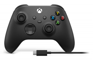 Microsoft Xbox Series X kontroler bezprzewodowy + USB-C carbon black (Xbox SX/Xbox One/PC)