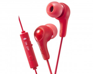 Słuchawki JVC HAF-X7GRE (douszne, z mikrofonem, red)