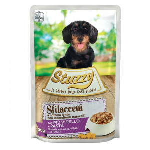 STUZZY Sfilaccetti Cielęcina z makaronem - mokra karma dla psa - 100g