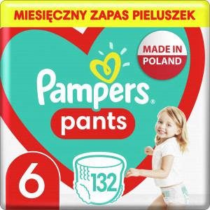 Pampers Pants 6 Pieluchomajtki 132 szt.
