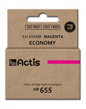 Actis KH-655MR Tusz do drukarki HP, Zamiennik HP 655 CZ111AE; Standard; 12 ml; purpurowy.