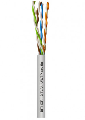 Bitner-BiTLAN U/UTP cat5e 200MHz 24AWG 305m szary