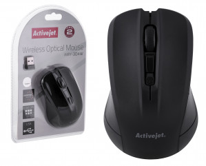 Activejet mysz bezprzewodowa USB AMY-304W, zasilanie baterią 1x 1,5V AA