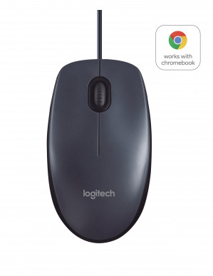 Mysz Logitech B100 optyczna, USB, czarna
