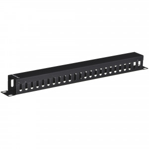 Lanberg organizer kabli 19'' 1u z zaślepką czarny ak-1201-b