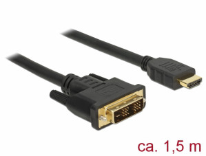 DELOCK KABEL DVI-D(M)(18+1)->HDMI(M) V1.2 1.5M
