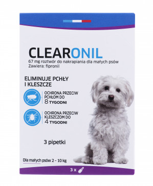 CLEARONIL dla małych psów (2-10 kg) - 67 mg x 3