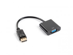 Lanberg adapter Displayport 1.1->VGA na kablu czarny