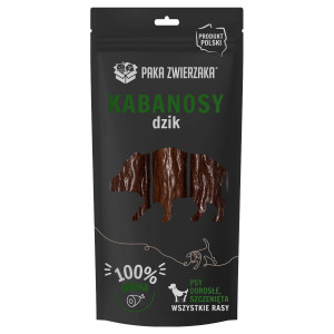 PAKA ZWIERZAKA Kabanosy dzik - przysmak dla psa - 80g