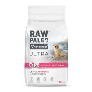 RAW PALEO Ultra Pork Medium & Large Puppy - sucha karma dla psa - 10kg