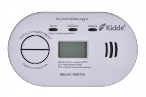 Czujnik tlenku węgla LCD K5DCO Kidde