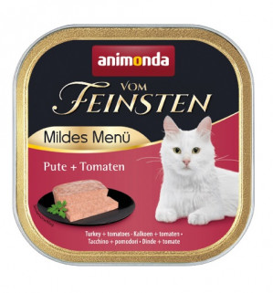 ANIMONDA Vom Feinsten Adult Mildes Menu Indyk z pomidorami - mokra karma dla kota - 100g