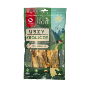 Maced Uszy Królicze Naturalne - przysmak dla psa - 10 szt.