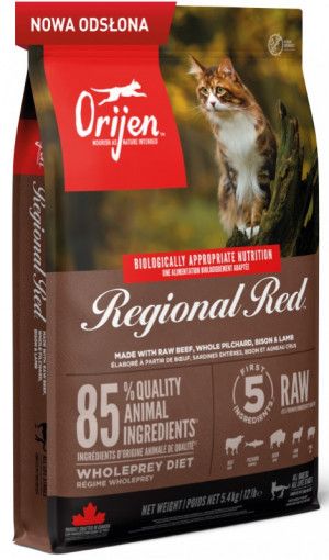 ORIJEN Regional Red Cat - sucha karma dla kota - 5,4kg