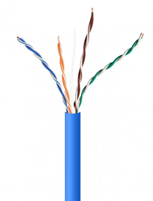 GEMBIRD UTP KABEL DRUT KAT 5E CCA 305M NIEBIESKI