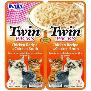 INABA Twin Chicken recipe in chicken broth - przysmak dla kota - 2x40g