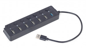 GEMBIRD HUB USB 7-PORTÓW (1X USB 3.1 + 6X USB 2.0)