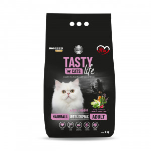 BIOFEED Tasty Cats Life Hairball With Rabbit - sucha karma dla kota - 8kg