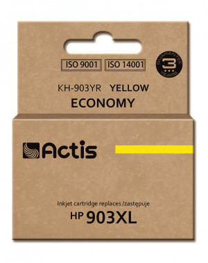 Actis KH-903YR Tusz do drukarki HP, Zamiennik HP 903XL T6M11AE; Standard; 12 ml; żółty - Nowy Chip