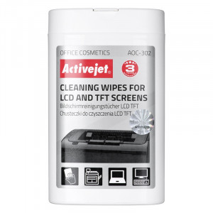 Activejet AOC-302 chusteczki do matryc LCD. (100 szt.)