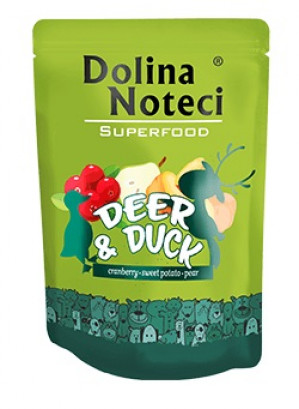 DOLINA NOTECI Superfood Jeleń i Kaczka - mokra karma dla psa - 300 g