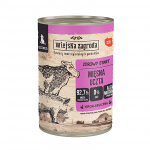 WIEJSKA ZAGRODA Mięsna uczta - mokra karma dla psa - 400g