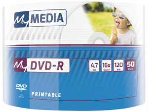 MY MEDIA DVD-R 4.7GB X16 PRINTABLE (50 SPINDLE)