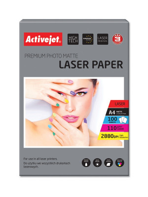 Papier fotograficzny matowy Activejet AP4-110M100L; A4; 100 szt.