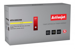 Activejet ATH-6002AN Toner do drukarek HP, Canon, Zamiennik HP 124A Q6002A, Canon CRG-707Y; Premium; 2000 stron; żółty.