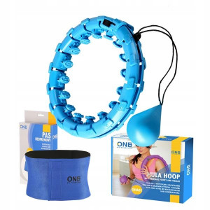 Hula Hop One Fitness OHA01 niebieski + BR125 zestaw