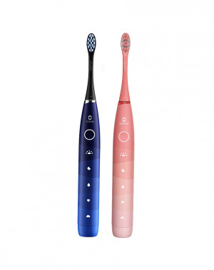 Zestaw szczoteczek sonicznych Oclean Find Duo Set (czerwony/niebieski)