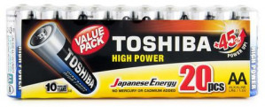 Baterie Toshiba HIGH POWER LR6GCP MP-20 MULTIPAK 20 szt.