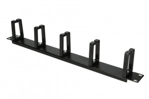 Extralink-Organizer kabli 1U z plastikowymi uchwyt