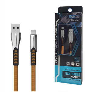SOMOSTEL KABEL IPHONE PŁASKI,METALOWE WTYKI BW02