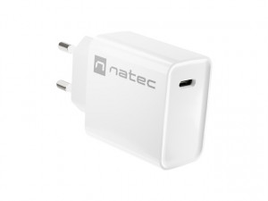 NATEC ŁADOWARKA SIECIOWA RIBERA USB-C 20W PD BIAŁA