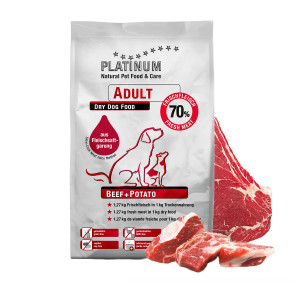 PLATINUM Beef Potato - karma półwilgotna dla psa - 5 kg