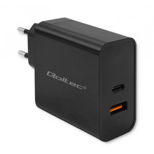 QOLTEC ŁADOWARKA SUPER QUICK PD | 1XUSB-C | 1XUSB