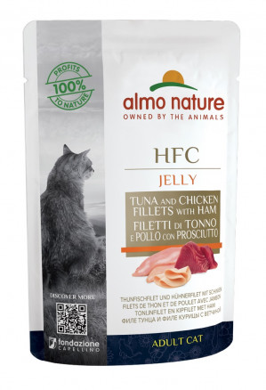 ALMO NATURE HFC Jelly tuńczyk z sardynkami - mokra karma dla kota - 55g