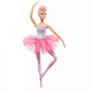 Barbie Baletnica Magiczne światełka Lalka Blondynka HLC25