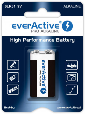 EVERACTIVE BATERIA ALKALICZNA 6LR61 9V EV6LR61-PRO