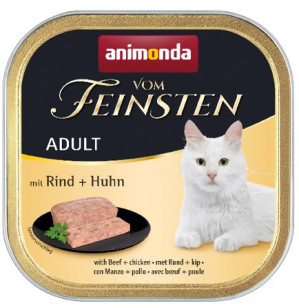 ANIMONDA Vom Feinsten Adult wołowina z kurczakiem - mokra karma dla kota - 100g